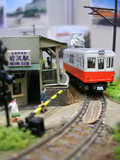 前沢駅と日立電鉄の車両